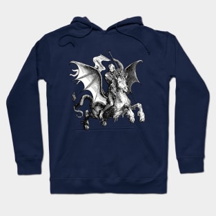 Superior Demon On Serpent Holding A Standard Vector Art Hoodie